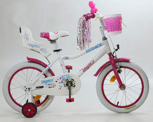 LEGONI dječji bicikl Bernice 16", bijelo/roza