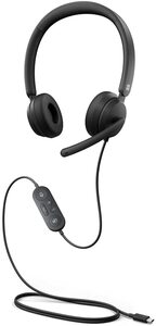 Microsoft Modern USB-C Headset, slušalice s mikrofonom, crne (I6N-00001)
