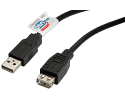 STANDARD USB2.0 kabel TIP A-A M/F, 3.0m, bež (produžni)
