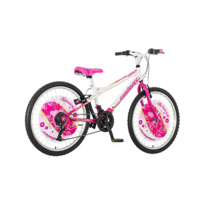 MAGNET dječji bicikl Explorer Spark 24", bijelo/rozi