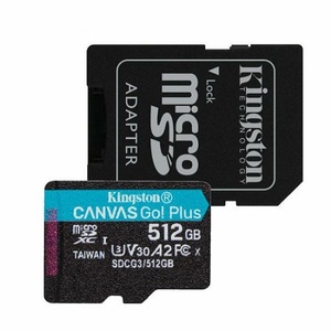 Memorijska kartica Kingston microSD, Canvas Go! plus, R170/W90, 512GB