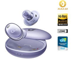 Anker Soundcore Liberty 3 Pro TWS In-Ear bežične BT5.0 slušalice s mikorofonom, LDAC, ACAA 2.0, ANC, IPX4, 32h, ljubičaste