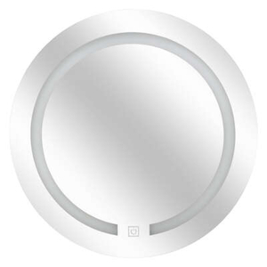 FIVE zidno okruglo LED ogledalo, 45x2.5cm MDF/staklo, bijelo