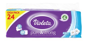 Violeta toaletni papir 24/1, 3sl., pure&strong