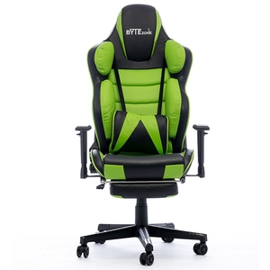 Bytezone Hulk gaming stolica, masažni jastuk, crno/zelena