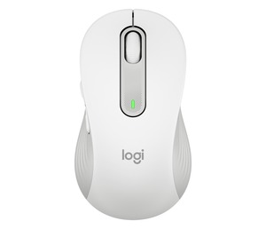 Logitech M650 L, za ljevake, bežični, optički miš, 4000dpi, USB, Bluetooth, bijeli (910-006240)