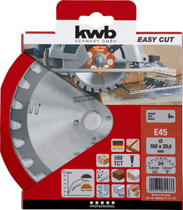 KWB list pile, kružni, 160x20, 24Z, EasyCut