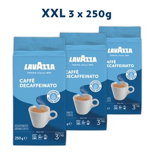 LAVAZZA Decafeinato 3x250 g, mljevena kava