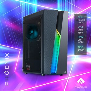 Stolno računalo Phoenix FLAME Z-553 AMD Ryzen 3 4100/8GB DDR4/SSD 480GB/GTX 1650