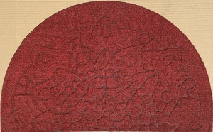 OLIVO TAPETTI otirač QUICK MOON ZERBINO 40 x 65 cm, crveni