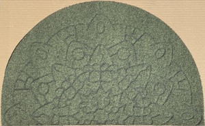 OLIVO TAPETTI otirač QUICK MOON ZERBINO 40 x 65 cm, zeleni