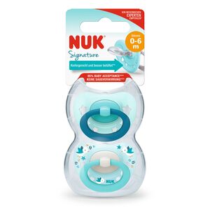 NUK duda silikon signature 0-6 m 2/1