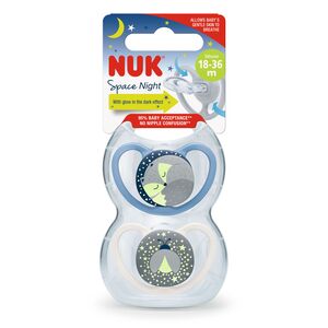 NUK duda silikon space night 18-36 m