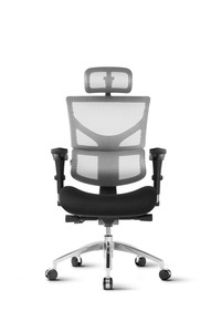Ergovision Smart 04, uredska stolica, siva leđa/crno sjedalo