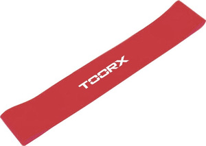 TOORX elastična guma za vježbanje strong, 30 cm, crvena