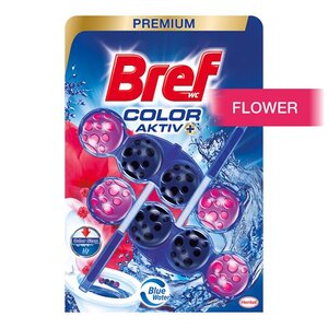 Bref Blue Aktiv Fresh Flower, osvježivač za WC školjke, 2x50g