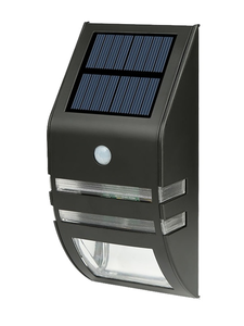 KSA ELEKTROPROFI Zidna solarna led svjetiljka sa senzorom pokreta 50lm, IP44,  crna