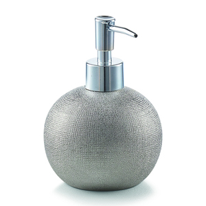 Zeller Dispenzer za sapun Glitter, srebrni, 18753