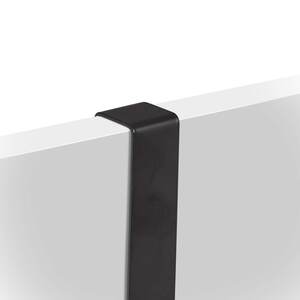 Zeller Vješalica za vrata, metal/drvo, crna, 24,5 cm x 5 x 25 cm, 13813