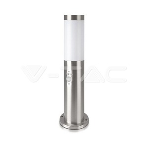 V-TAC podna lampa sa senzorom E27 45cm IP44, satin nikal