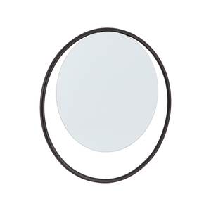 TENDANCE okruglo metalno ogledalo Ø37 cm, crno