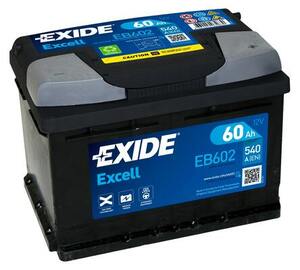 Akumulator EXIDE 12V/60AH D+ EB602