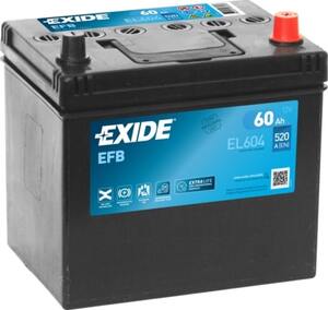 Akumulator EXIDE EFB 12V/60AH D+ EL604