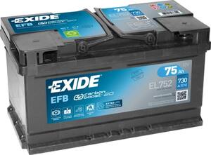 Akumulator EXIDE EFB 12V/75AH D+ EL752