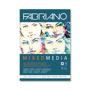 Blok Fabriano mixed media, 160g, 29,7x42,0