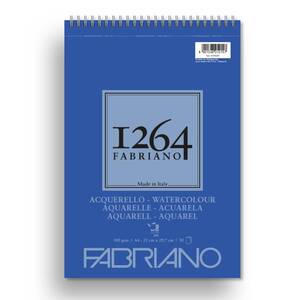 Blok Fabriano 1264 watercolour 21x29,7 (A4) 300g, 30 listova, spiralni top side
