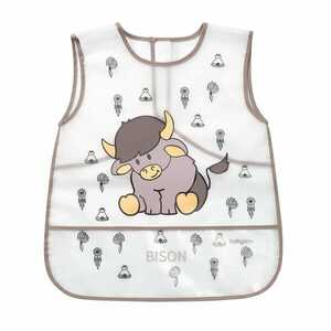 BabyOno Creative Baby Podbradak košuljica 36+ mjeseci Bizon, sivi