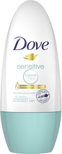 Dove roll-on, Pure/Sensitive, 50 ml