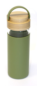 DOMY bočica, bamboo poklopac, 0,48l, zelena