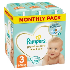 Pampers pelene hlačice, veličina 3, 6-11 kg, 204 kom