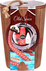 Old Spice poklon paket Captain u bačvici (losion poslije brijanja 100 ml +  gel za tuširanje 250 ml + dezodorans u stiku)