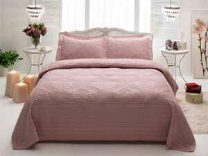 Komplet posteljine France 260x250 cm, roza