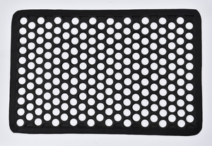 LUANCE otirač Harold 40x60 cm, točkasti, crno/bijeli