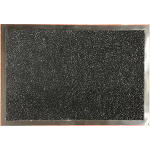 LUANCE otirač 80x120 cm, PVC/polipropilen, kinesko crni