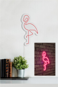 Zidna svjetleća dekoracija Flamingo