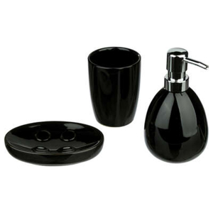 FIVE Kupaonski set sun black 3/1, keramika, crni