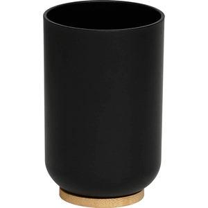 TENDANCE čaša Fano poliresin/bambus, crna