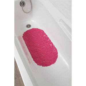 TENDANCE podloga za kadu Bubbles 69 x 36 cm, PVC, roza