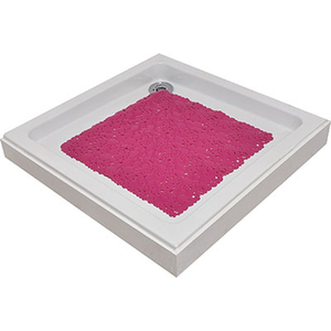 TENDANCE podloga za tuš Bubbles 50 x 50 cm,, PVC, roza