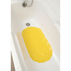 TENDANCE podloga za kadu Bubbles 69 x 36 cm, PVC, žuta