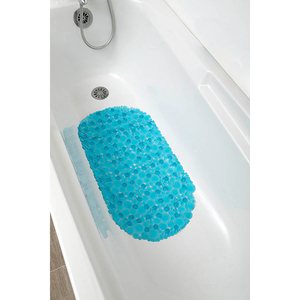 TENDANCE podloga za kadu Bubbles 69 x 36 cm, PVC, zeleno/plava