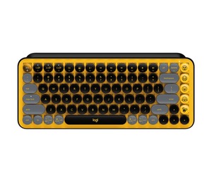 Logitech POP Keys, mehanička tipkovnica, bežična, USB, crno/žuta (920-010573)