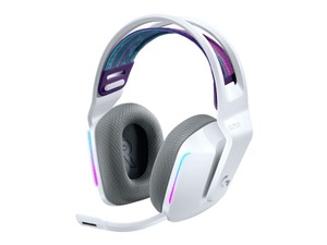 Logitech Gaming G733 Lightspeed, RGB, bežične slušalice, bijele (981-000883)