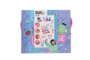 CREATE it! Beauty kofer s make up setom: lakovi, glitteri, lip gloss, tatoo