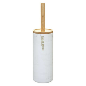 FIVE WC četka Lea, 38 x 10,5 cm, plastika/bambus, bijela