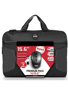 Port Premium pack, do 15,6, crna, torba + bežični miš